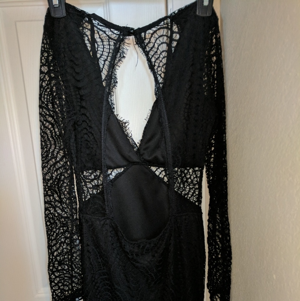 Little black lace dress